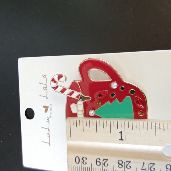 Hot Chocolate Milk Mug Brooch - Picture 3 of 6
